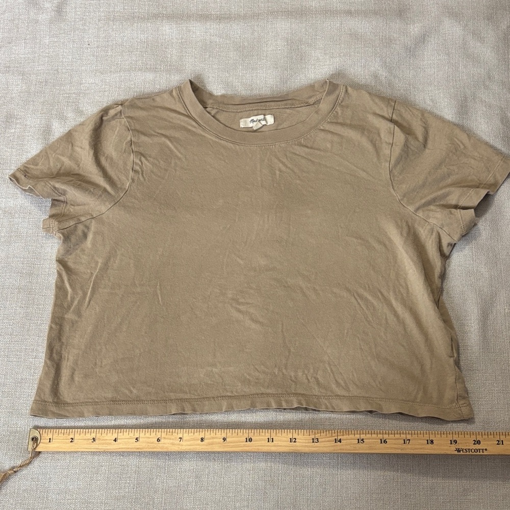 Madewell Light Brown Short Sleeve Tee